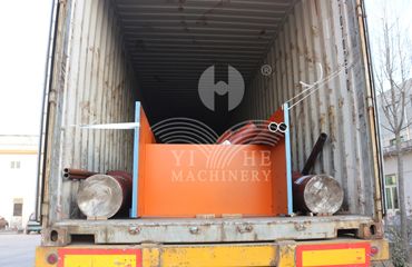 plywood hot press machine exported to Indonesia